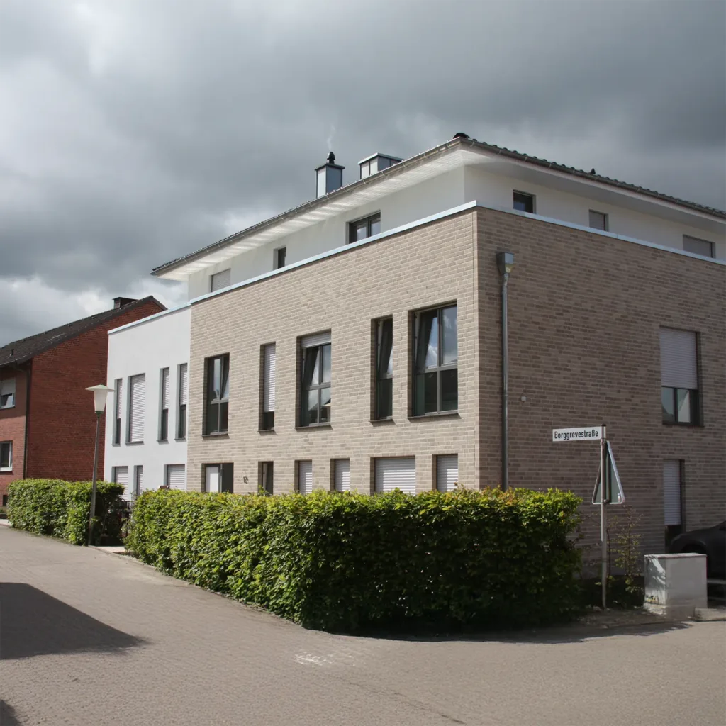 Neubau Wohnhaus mit Staffelgeschoss Ansicht